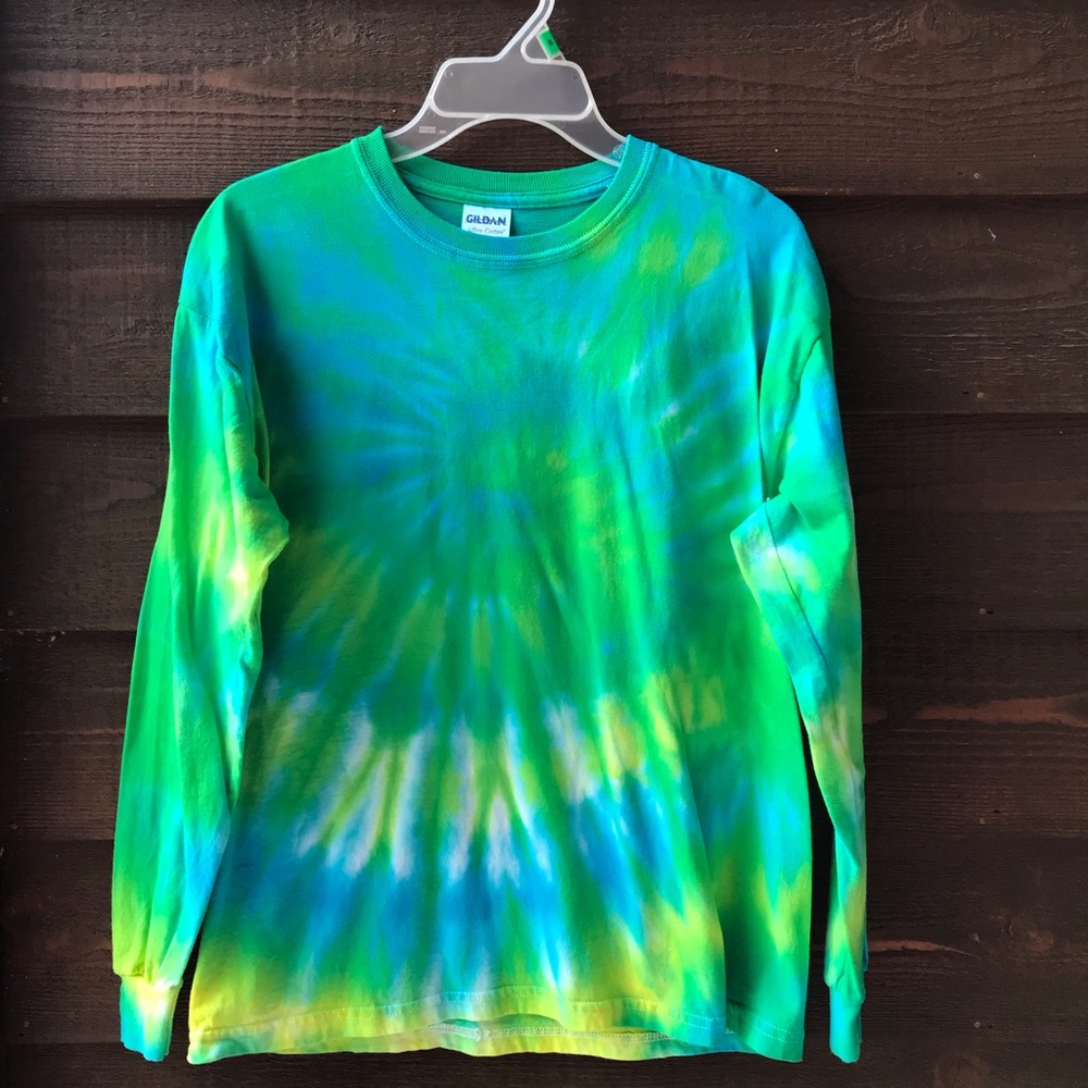Youth long sleeve unisex Tie Dye T-shirt